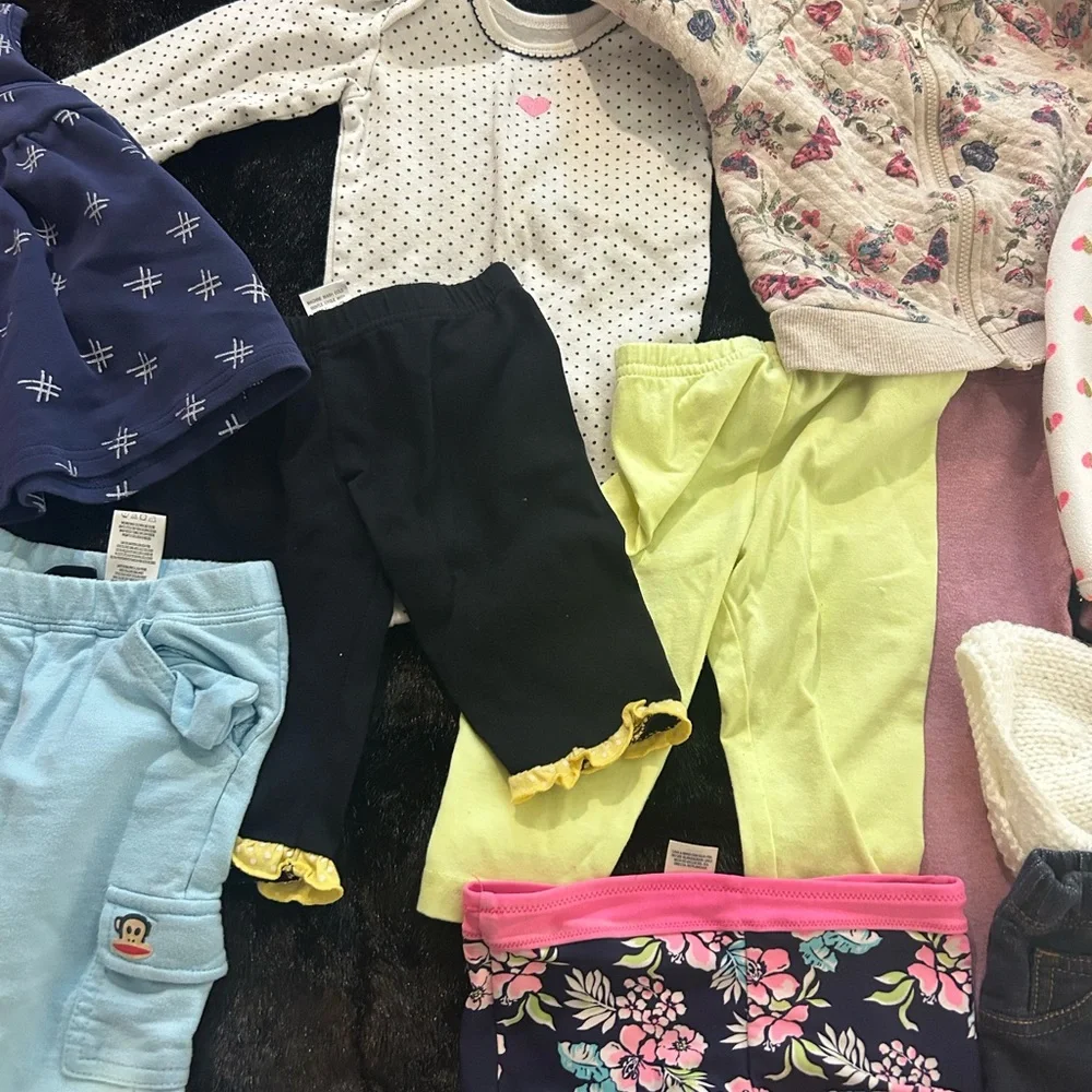 👶🎀 Baby Girl NAME BRAND BUNDLE – 14 Pieces – 6M to 2T (Mostly 12M!)